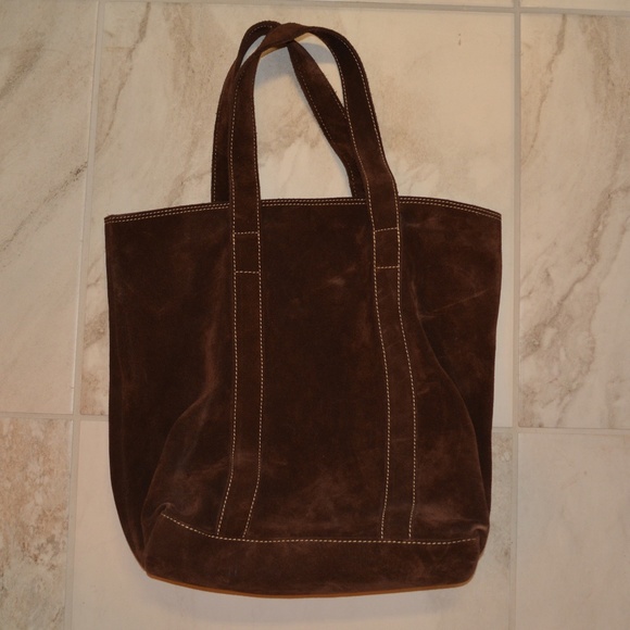 Banana Republic Chocolate Suede Tote - Picture 3 of 9